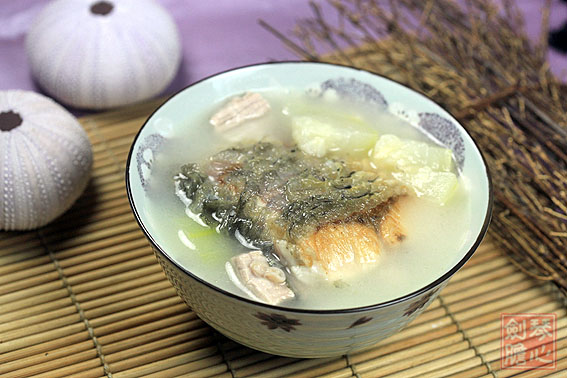 魚尾節瓜湯的做法步驟：8