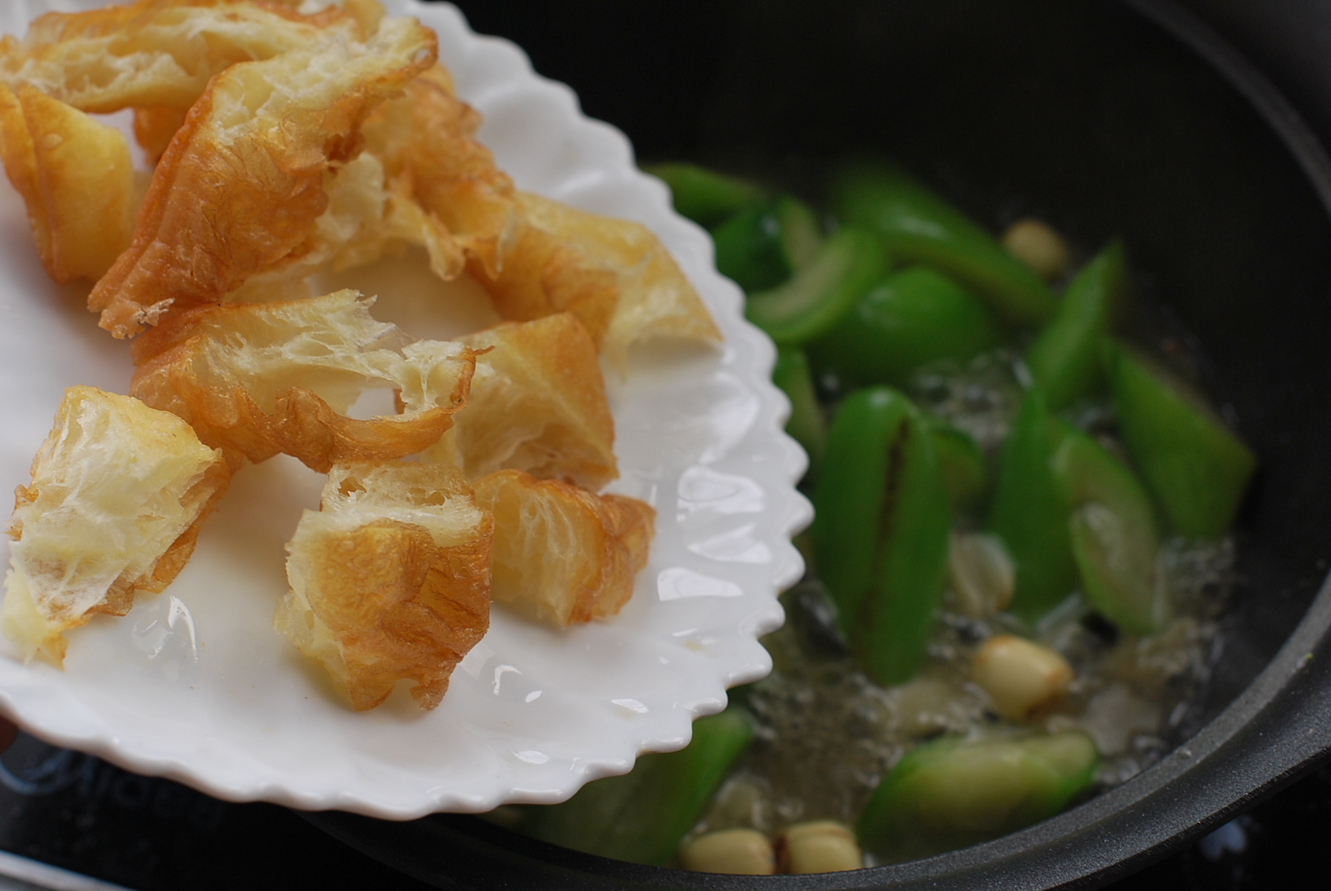 立夏。【絲瓜燴油條】的做法步驟：15