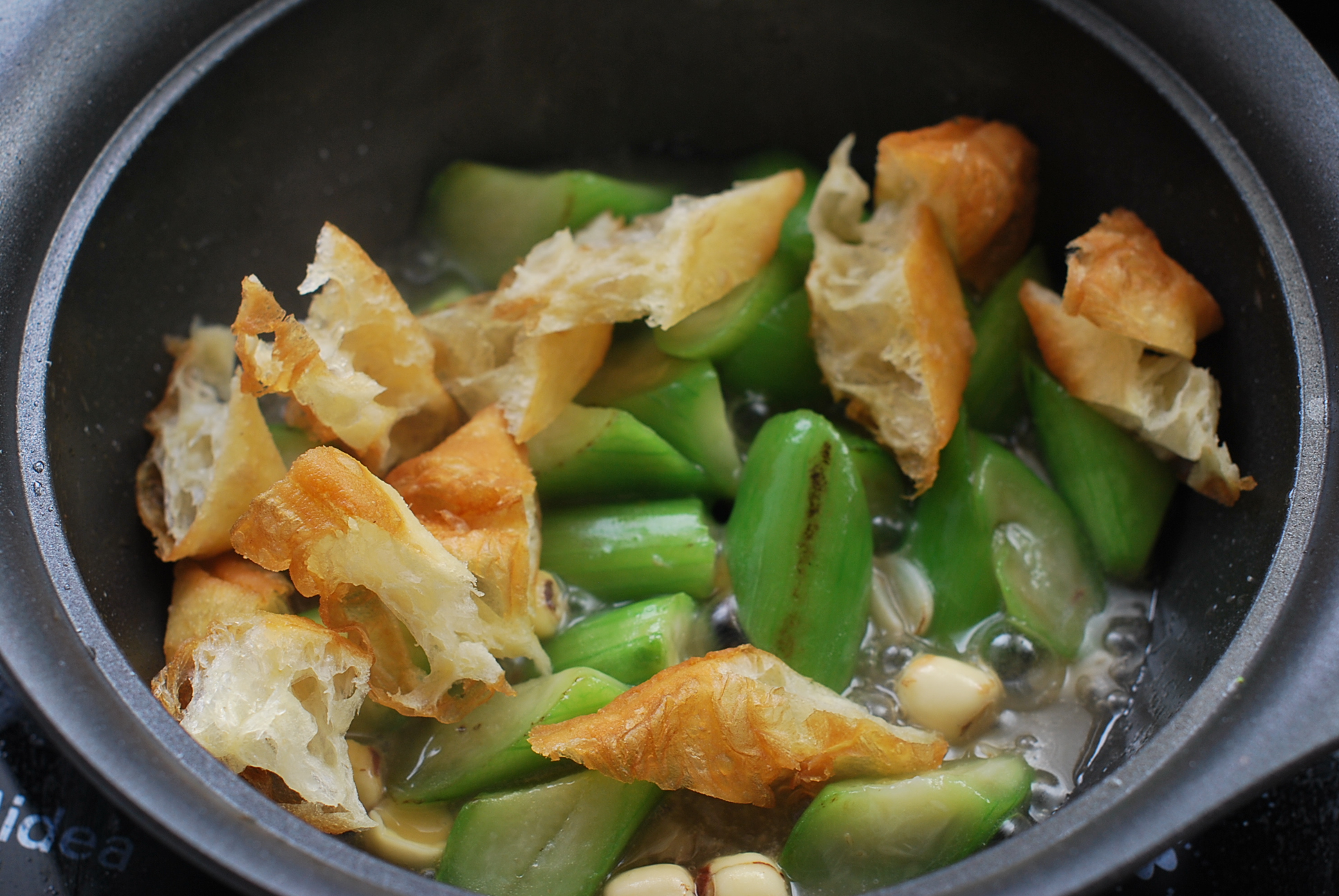 立夏。【絲瓜燴油條】的做法步驟：16