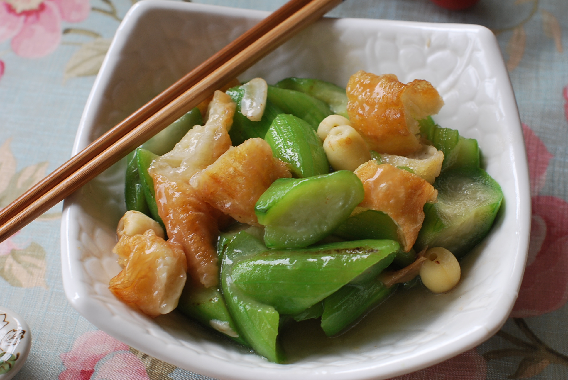 立夏。【絲瓜燴油條】的做法步驟：17