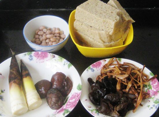 四喜烤麸的做法步驟：1