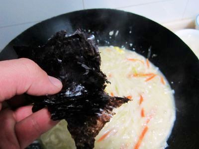 紫菜蛋花面的做法步驟：10