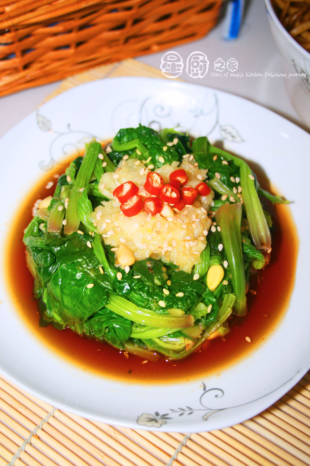 【貪嘴鹦之菠菜大變身，減肥新菜肴】松子菠菜盅的做法步驟：14