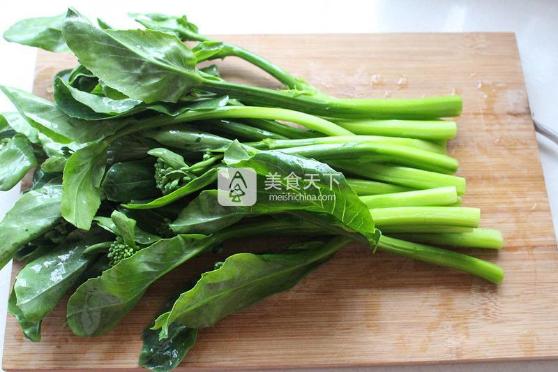 白灼芥藍的做法步驟：2