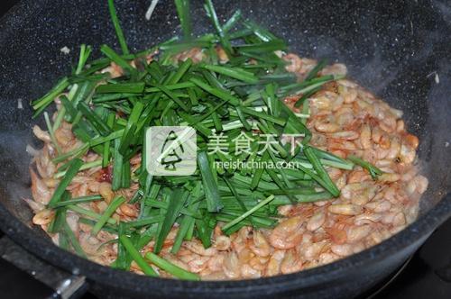 韭菜炒河蝦的做法步驟：9