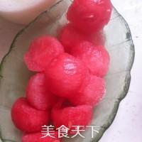 芋圓牛奶水果冰的做法步驟：6