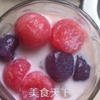 芋圓牛奶水果冰的做法步驟：10