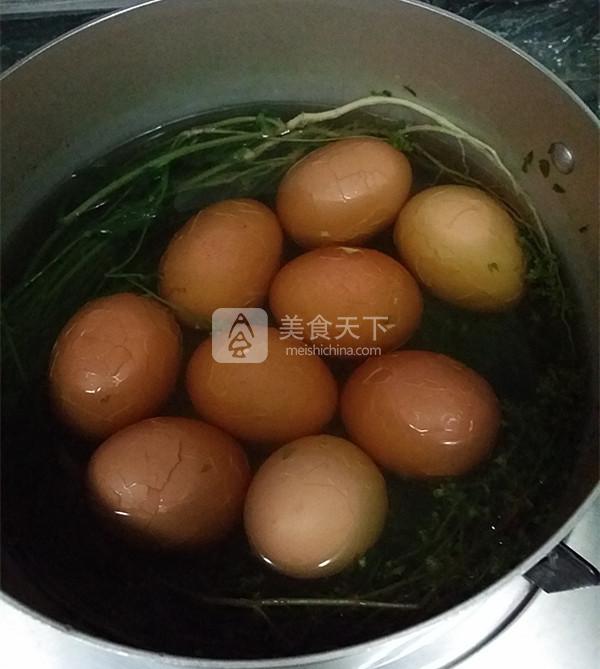 荠菜花煮雞蛋的做法步驟：8