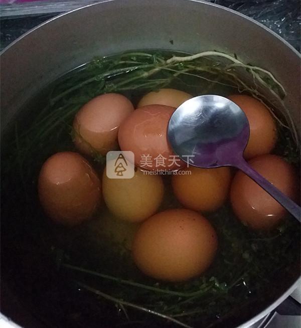 荠菜花煮雞蛋的做法步驟：6