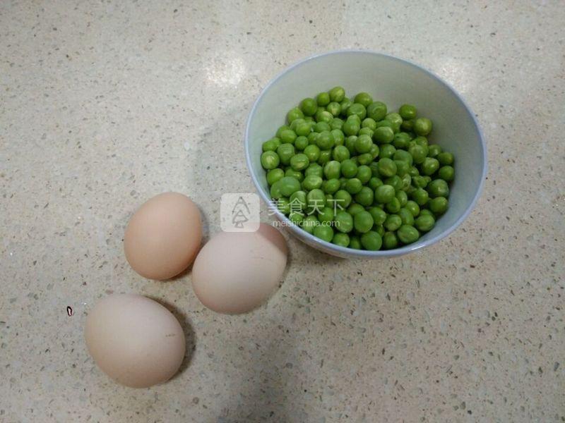 雞蛋青豆小炒的做法步驟：1