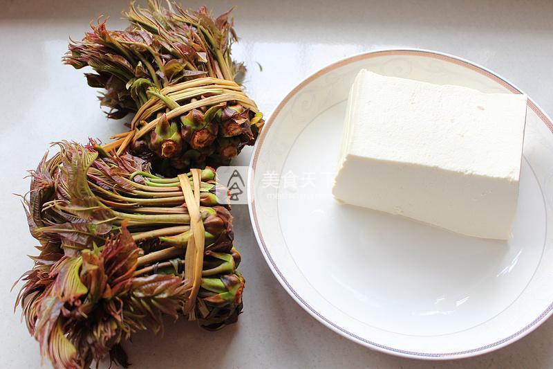 春天的禮物——香椿拌豆腐的做法步驟：1