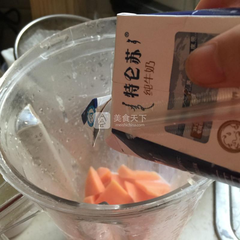 木瓜牛奶燕窩的做法步驟：8