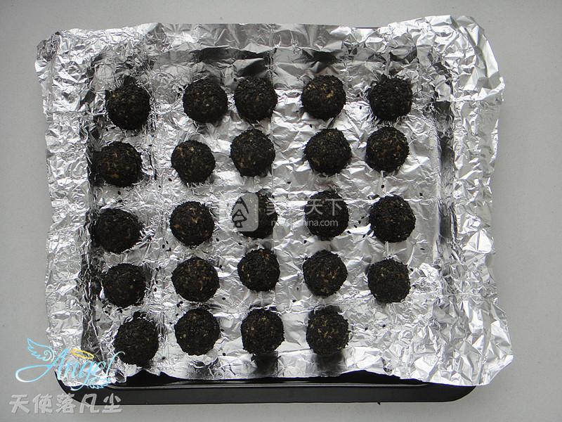 小麥胚芽芝麻球的做法步驟：8