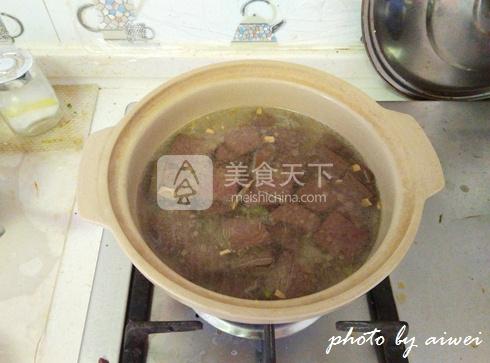 豬血菠菜湯的做法步驟：7