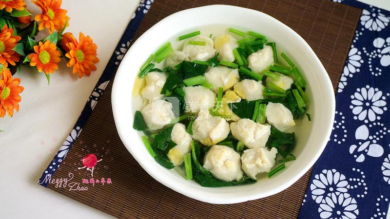 雞肉丸菠菜湯的做法步驟：10