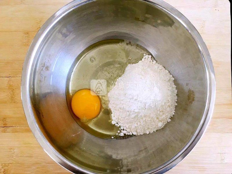 油菜雞蛋餅的做法步驟：2