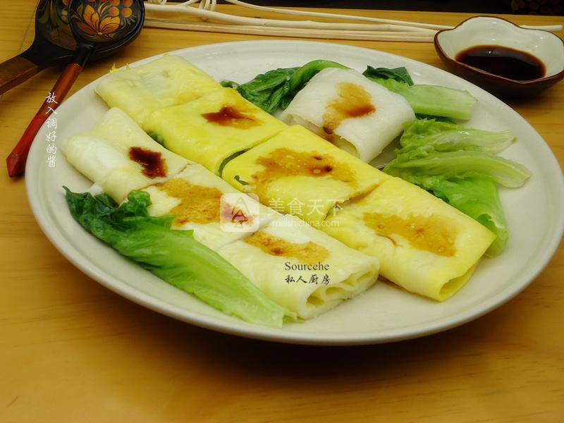 雞蛋腸粉的做法步驟：11