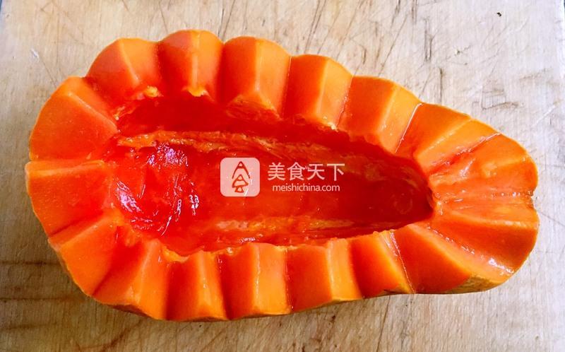 木瓜牛奶西米露的做法步驟：4
