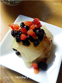 豆豉煎蒸冬瓜的做法步驟：6