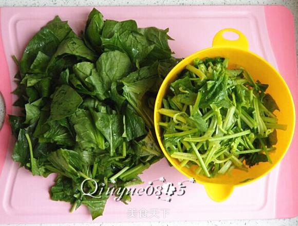 蒜香菠菜塔的做法步驟：2