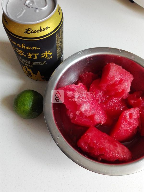 西瓜青檸飲的做法步驟：1
