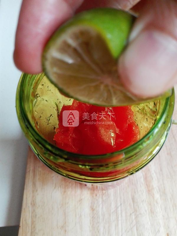 西瓜青檸飲的做法步驟：4