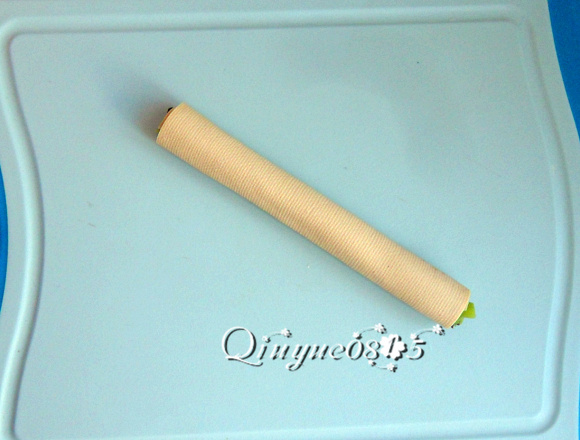 菠菜豆皮卷的做法步驟：6
