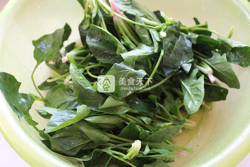 麻油菠菜塔的做法步驟：2