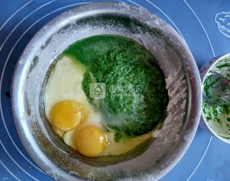 菠菜雞蛋面的做法步驟：3