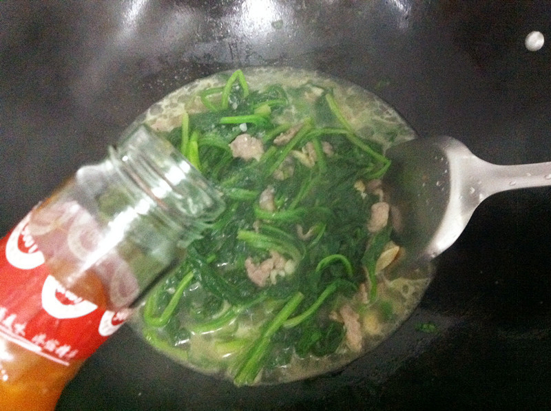 上湯菠菜的做法步驟：13