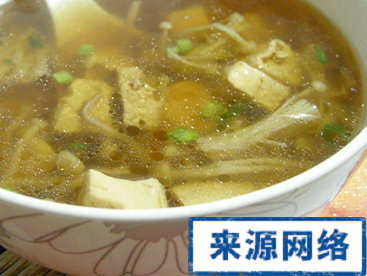 豆腐金針菇瘦身湯 冬季減肥食譜 冬季瘦身湯