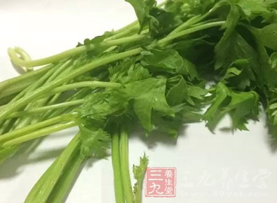 芹菜的莖和葉進行過13項營養成分的測試