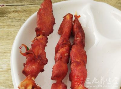 做的時候放的是豬裡脊肉