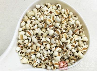 先把薏米洗淨，泡10分鐘