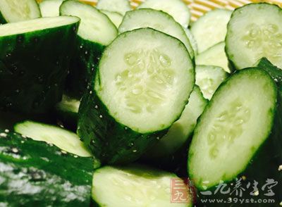 黃瓜有清熱解毒的功效