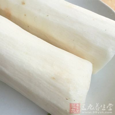 山藥去皮切滾刀塊