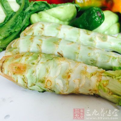 莴苣，鹽，肉，山芋粉