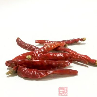 干辣椒20個，鹽1/4小匙，水10ML