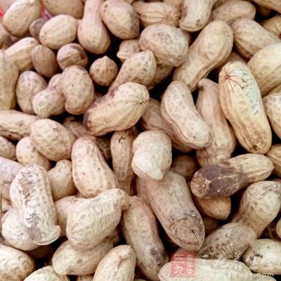 花生(曬過的)500g，大蒜6顆，鹽3茶匙，清水適量