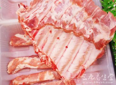 排骨、科瓜、蔥、姜、蒜、料酒、鹽、老抽、白糖、雞精