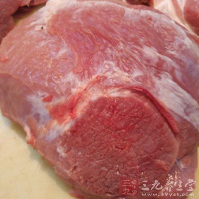 洗干淨的豬瘦肉