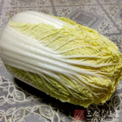 白菜洗淨切好備用