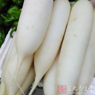 白蘿卜中含有大量的植物蛋白