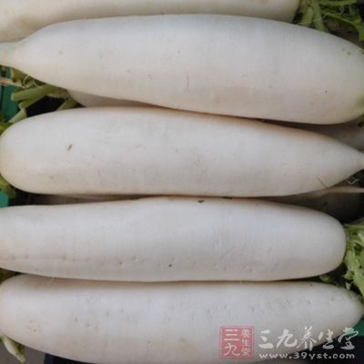 白蘿卜中含有大量的植物蛋白