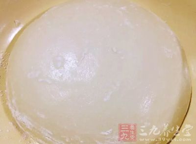然後就將面團放置一晚上 然後就將面團放置一晚上