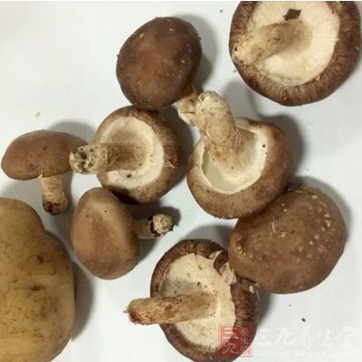 香菇泡發後去根