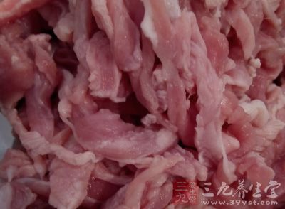 豬肉切成餡