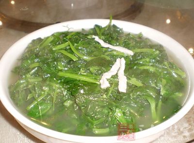 營養美味的上湯豆苗就做好了