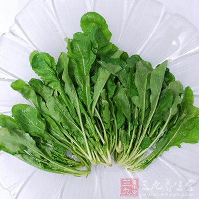 冬季荠菜需要食用時,取出解凍