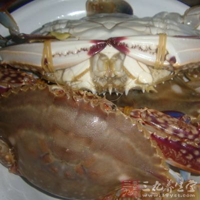 新鮮的螃蟹2只
